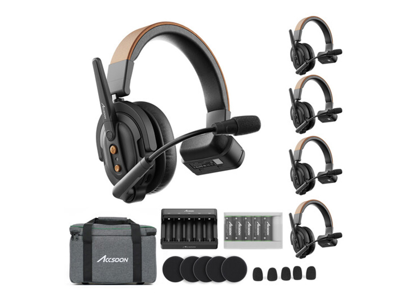 Accsoon CoMo SE Full-Duplex 5-Person Wireless Intercom System (2.4 GHz)